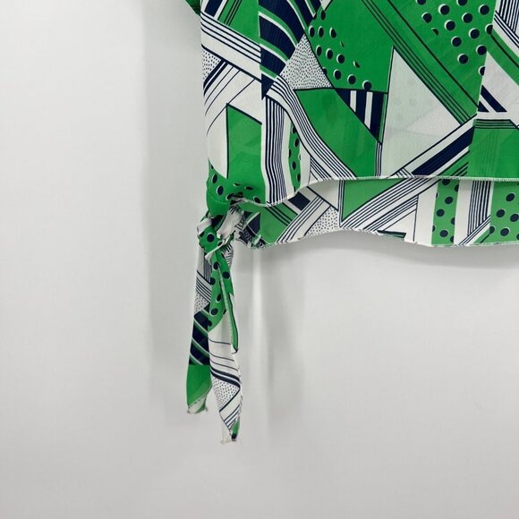 Beautiful Vintage Teddi of California Bow blouse woman's size Medium Abstract Bl - Picture 10 of 11